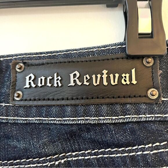 Rock Revival Debbie Dar Wash Bootcut Jeans Fleur Di Lis NEW without tags 27 - Picture 11 of 12